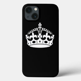 KEEP CALM CROWN on Black Customize This!