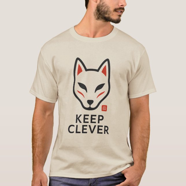Keep Clever Kitsune T-Shirt (Frente)