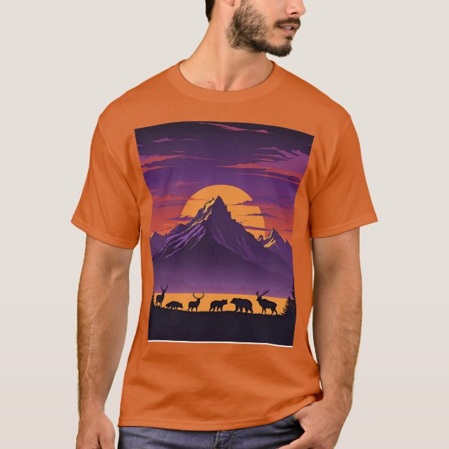 Keep It Wild T-Shirt – Retro Outdoor Adventure Nat (Frente)