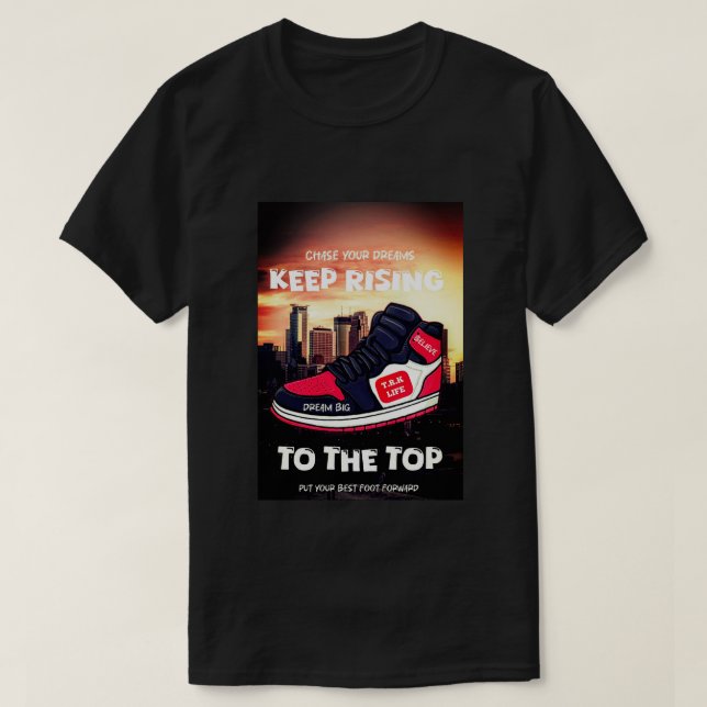 Keep Rising To The Top Cinematic T.R.K Tshirt (Frente do Design)