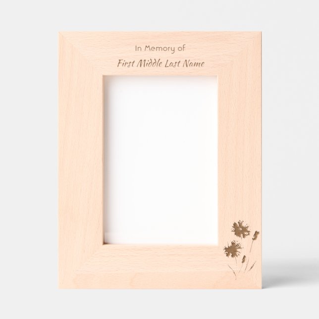 Keepsake Poppy Cornflower Meadow Memorial (Front)