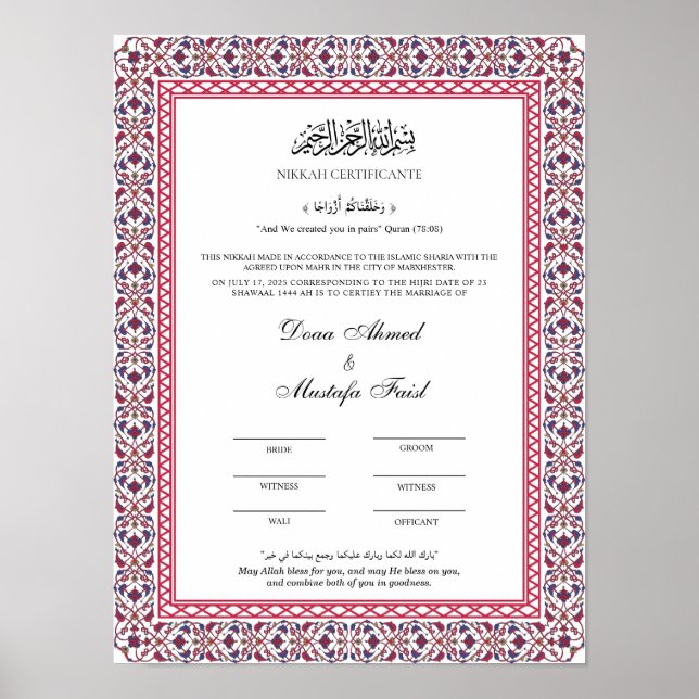 Keepsaoknikahnama poster (Frente)