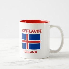 Keflavik, caneca do código do aeroporto KEF de
