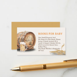 Keg Beer Books Causal para Cartão de Recepção