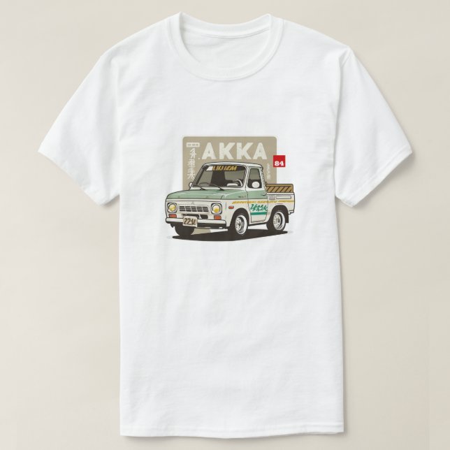 Kei-car Pickup Work Truck T-Shirt (Frente do Design)