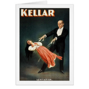 Kellar a levitação do mágico - anúncio do vint