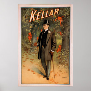 KELLAR Magalhista Ilusionista VAUDEVILLE Poster