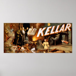 Kellar o poster vintage do mágico - Paranormal