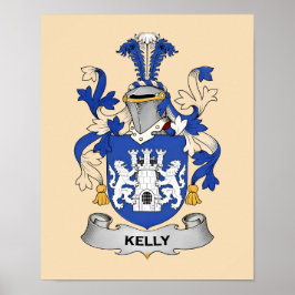 Kelly Coat of Arms Poster