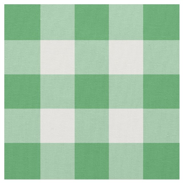 Kelly Green e White Gingham - Tecido de padrões (Detalhe)