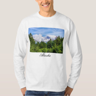Kenai Fjords Snowy Mountains Long Sleeve T-shirt