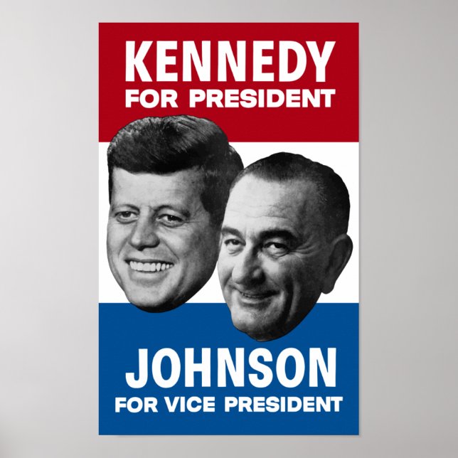 Kennedy E Johnson, Poster Das Eleições De 1960 (Frente)