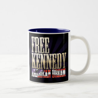 Kennedy livre - canecas do sonho americano