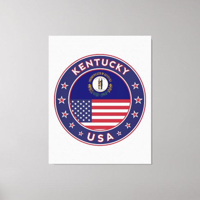 Kentucky, EUA States, Kentucky poster, canvas (Frente)