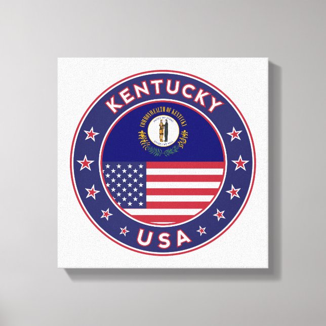 Kentucky, EUA States, Kentucky poster, canvas (Frente)