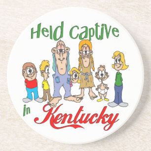 Kentucky Funny Trailer Park Sandstone Porta copos