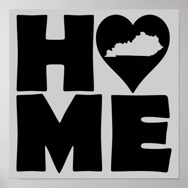 Kentucky Home Heart State Poster (Frente)