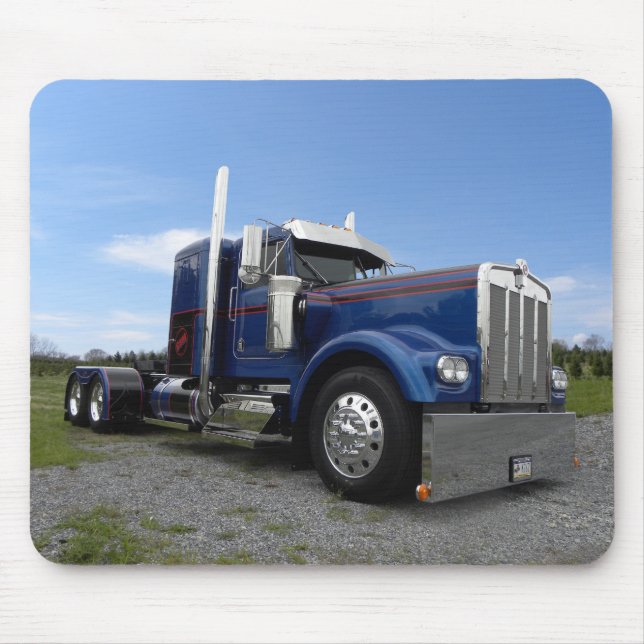 Kenworth encarnado & azul Mousepad (Frente)