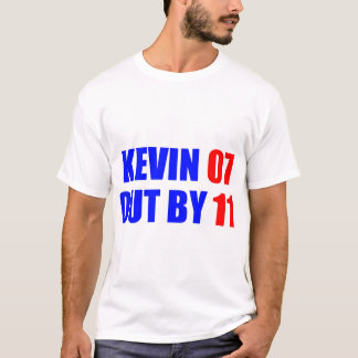 Kevin 07 para fora pelo t-shirt de 11 homens