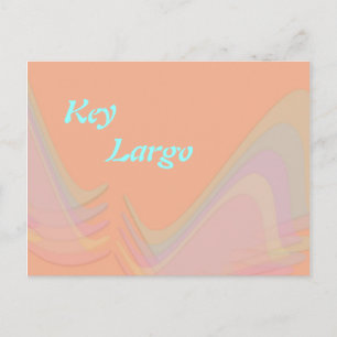 Key Largo Flórida Asas Pastel Cartão Postal