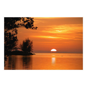 Key West, pôr do sol da Flórida, bela fotografia