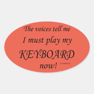 Keyboard Voices diz que deve jogar adesivo Oval