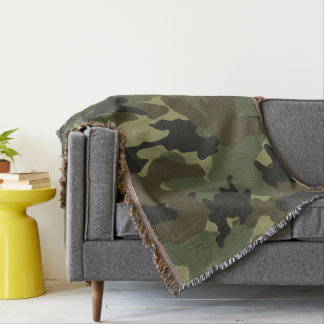 Khaki Green Camo, cobertores militares de fios tec