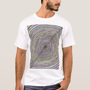 Kian Camiseta de Arte Abstrata Desenhada à Mão