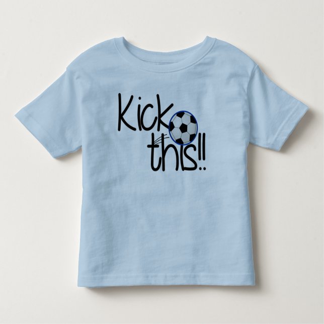 Kick This Toddler Ringer T-Shirt (Frente)