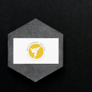 Kickboxing - Cartão de visita do logotipo Artes Ma