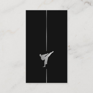 Kickboxing minimalista - Cartão de visita de Artes