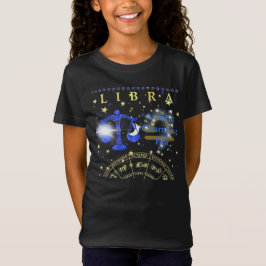 Kid Retro Libra Zodiac Traços T-Shirt