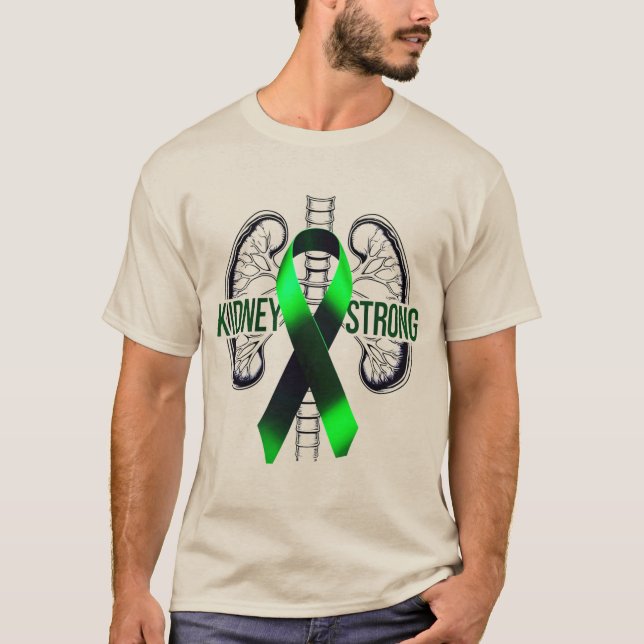 Kidney Strong – Kidney Disease Awareness T-Shirt (Frente)