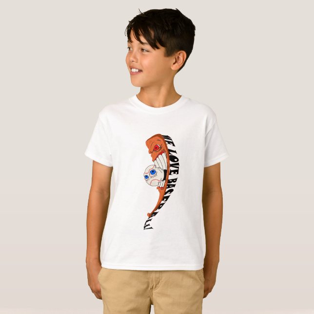 Kids Baseball T-shirt (Frente Completa)