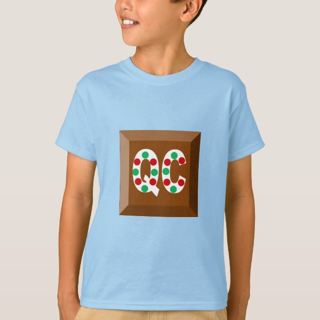Kids Basic T-Shirt blue CHOCOLATE QUEBEC (Frente)