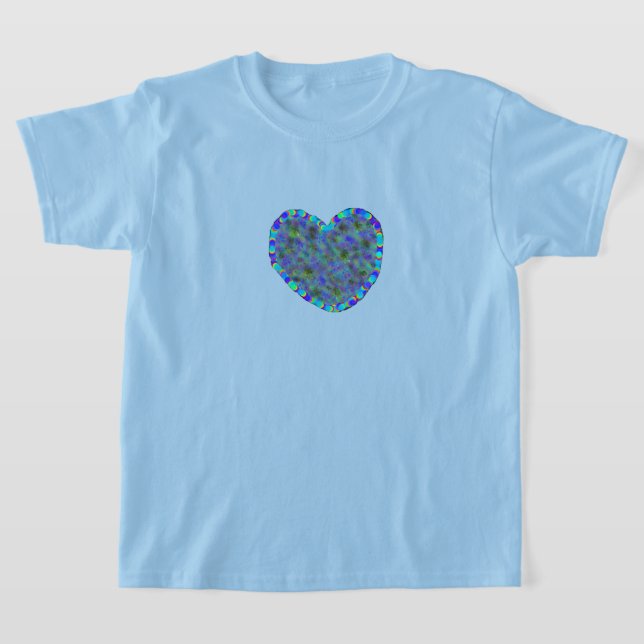 Kids Blue Heart T-Shirt (Postura )