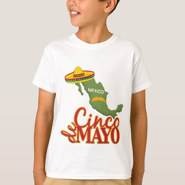 Kids Cinco de Mayo T-Shirt (Frente)