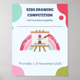 Kids Creative Drawing Poster