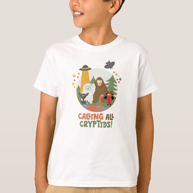Kids Cryptid Club T-Shirt (Frente)