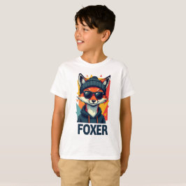 Kids Foxer T-Shirt - Design de Raposa Divertida e