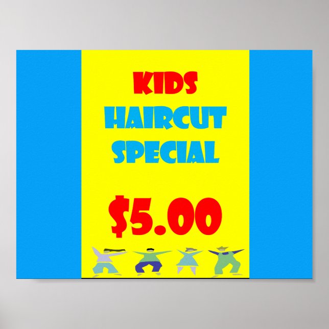 Kids Haircut Special Poster Match (Frente)