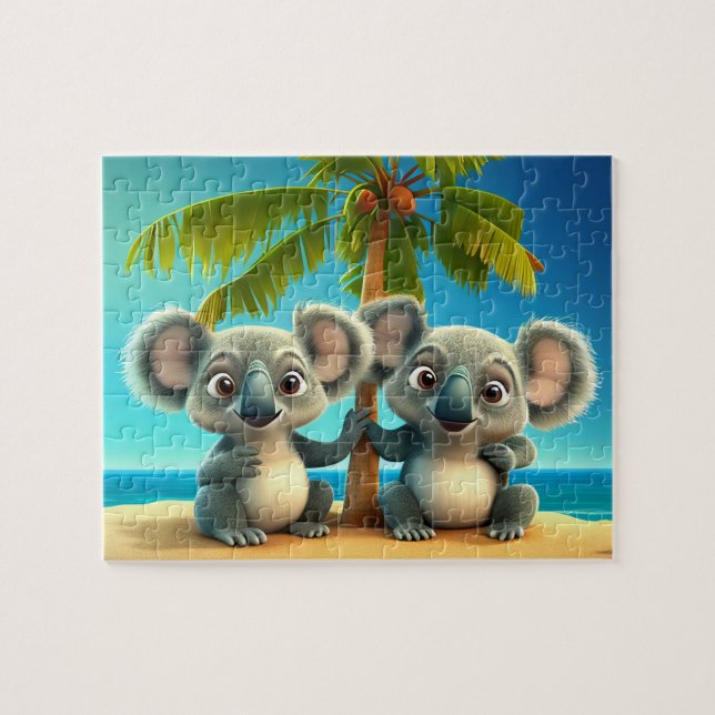 Kids Koalas Jigsen Quebra-cabeça - Tropical (Horizontal)