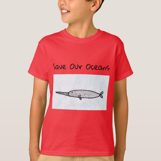 Kids Narwhal T-shirt (Frente)