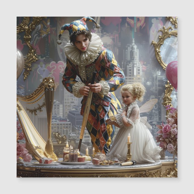 Kids pillow with 3D photography of a mother and da (Frente)