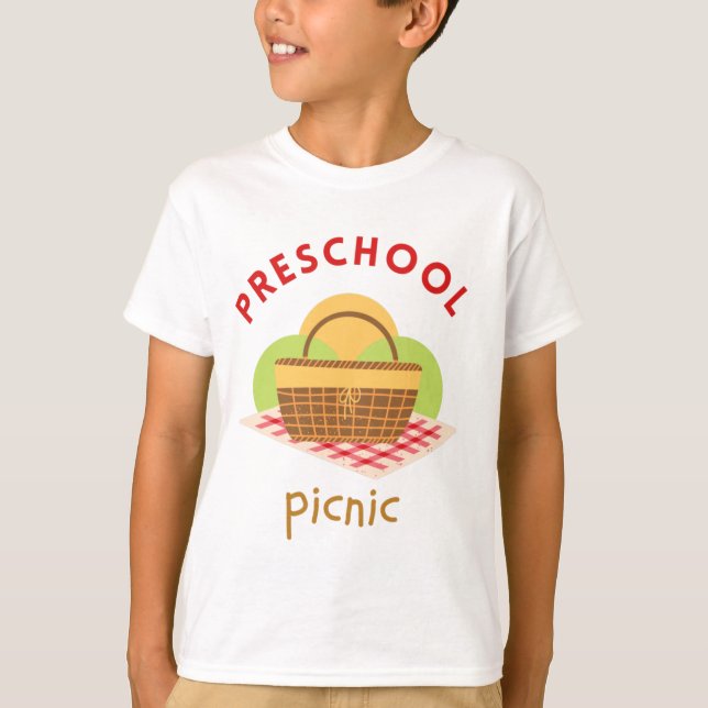 Kids Preschool Picnic T-shirt (Frente)