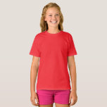 Kids Red T-Shirt / Personalizar<br><div class="desc">Crianças,  T-Shirt: Crie Sua Camiseta personalizada com texto. Ajustes fáceis (botão Editar Design) adicionando mais texto,  cores de fundo ou mais imagens.</div>