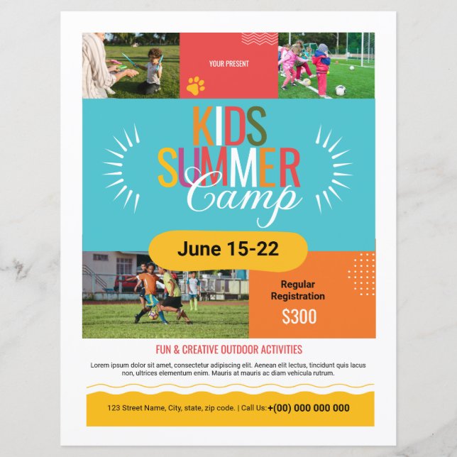 Kids Summer Camp Flyer (Frente)