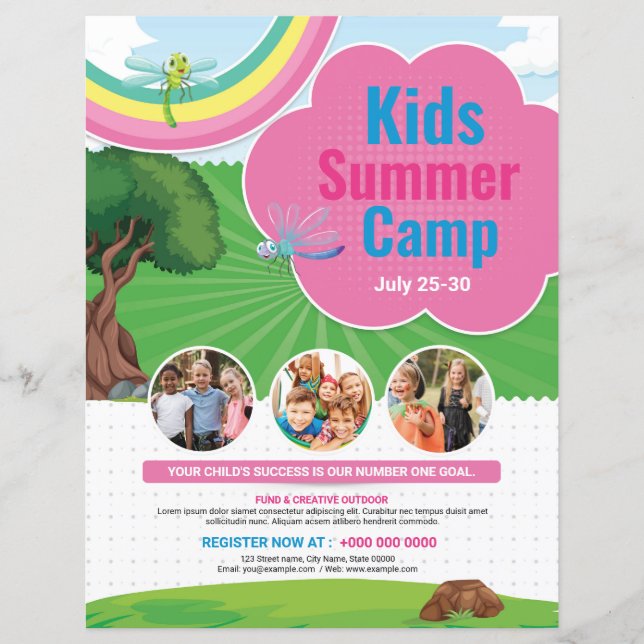 Kids Summer Camp Flyers (Frente)
