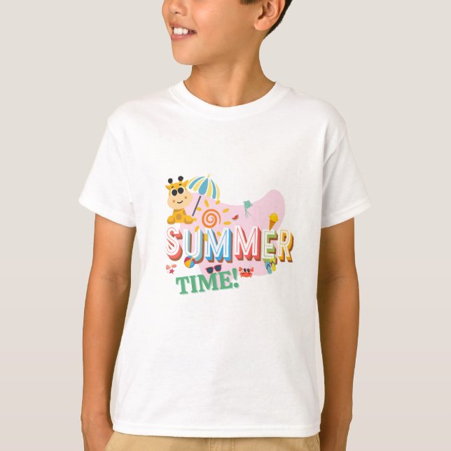 Kids Summer Time T-Shirt (Frente)