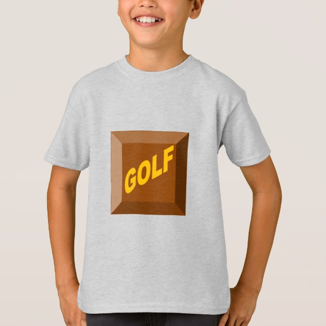 Kids T-Shirt ash CHOCOLAT GOLF (Frente)
